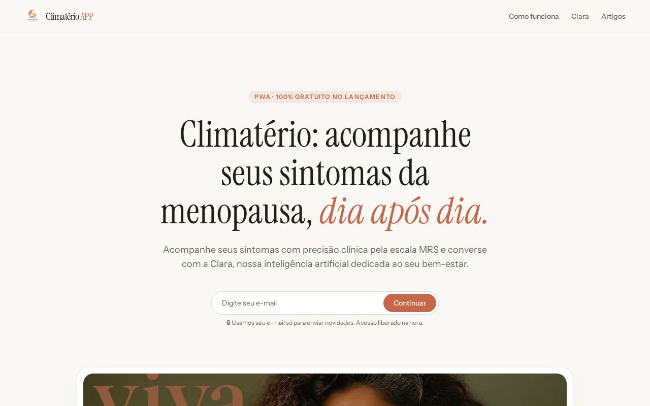 Climatério App: Saúde da mulher