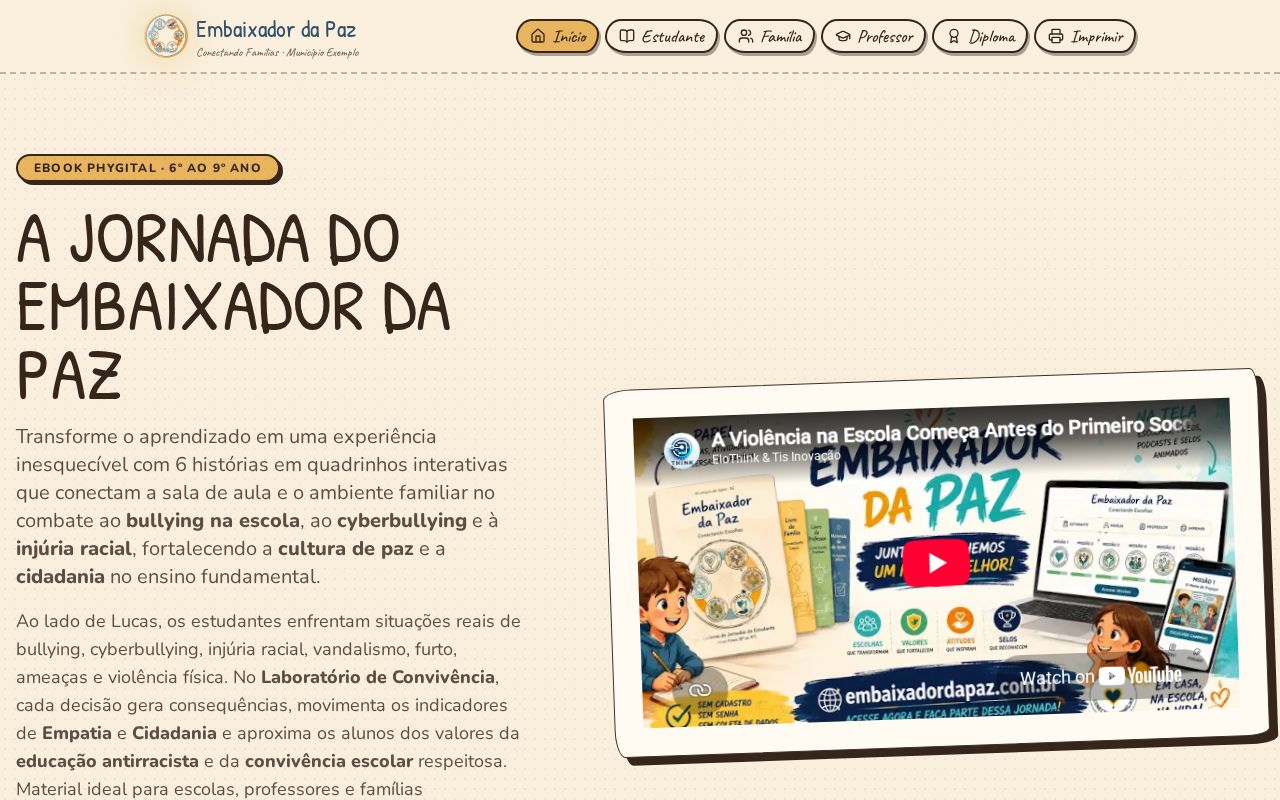 A Jornada do Embaixador da Paz: Educação socioemocional